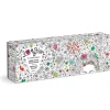 Andrea Pippins Flowers In Your Hair Color-In 1000 Piece Panoramic Puzzle