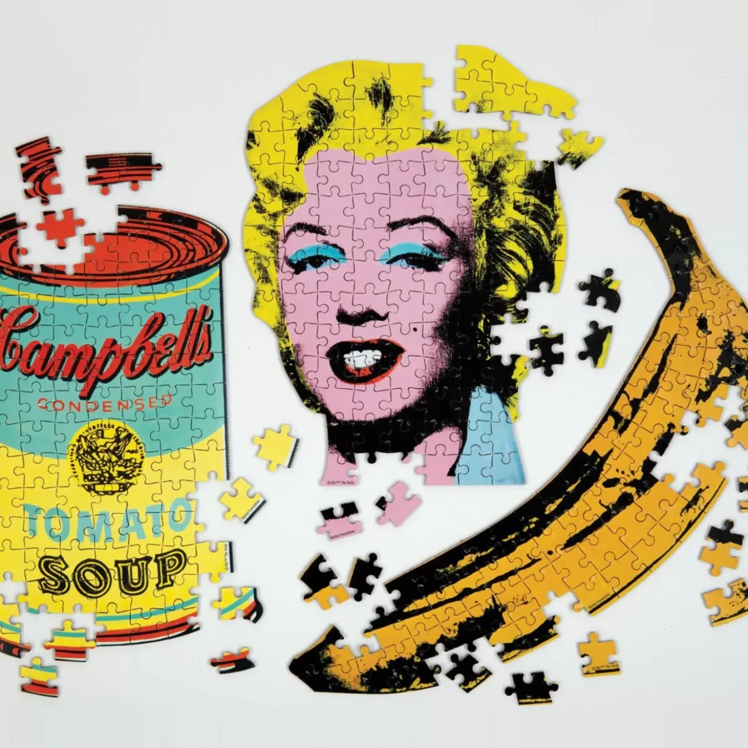 Andy Warhol Banana 100 Piece Mini Shaped Jigsaw Puzzle