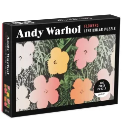 Andy Warhol Flowers 300 Piece Lenticular Jigsaw Puzzle