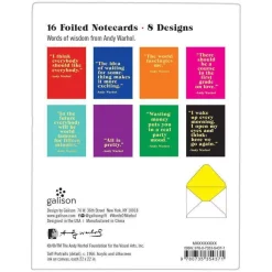 Andy Warhol Philosophy Greeting Assortment Notecard Set