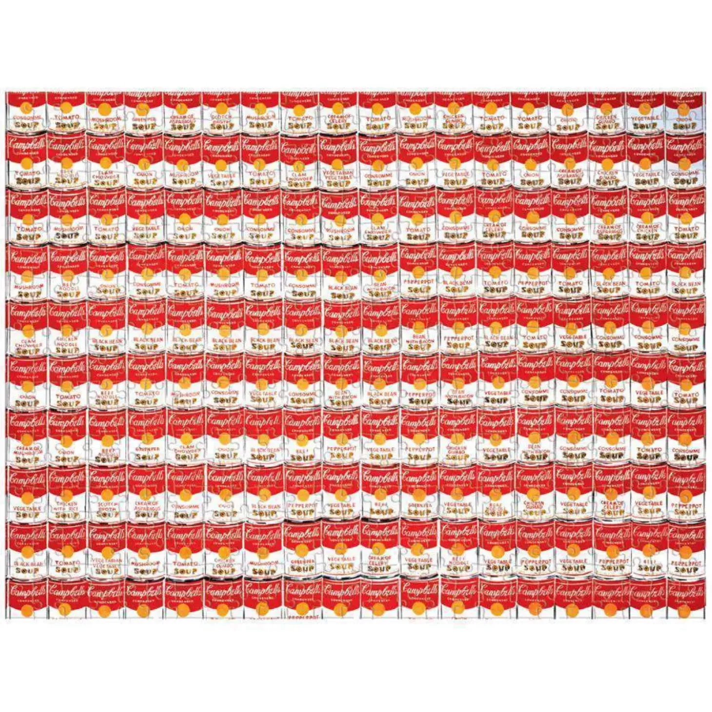 Andy Warhol Soup Can Double-Sided 500 Piece Jigsaw Puzzle