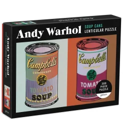 Andy Warhol Soup Cans 300 Piece Lenticular Jigsaw Puzzle