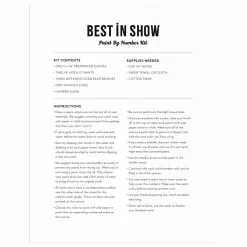 Best In Show 11 X 14 Paint By Number Kit