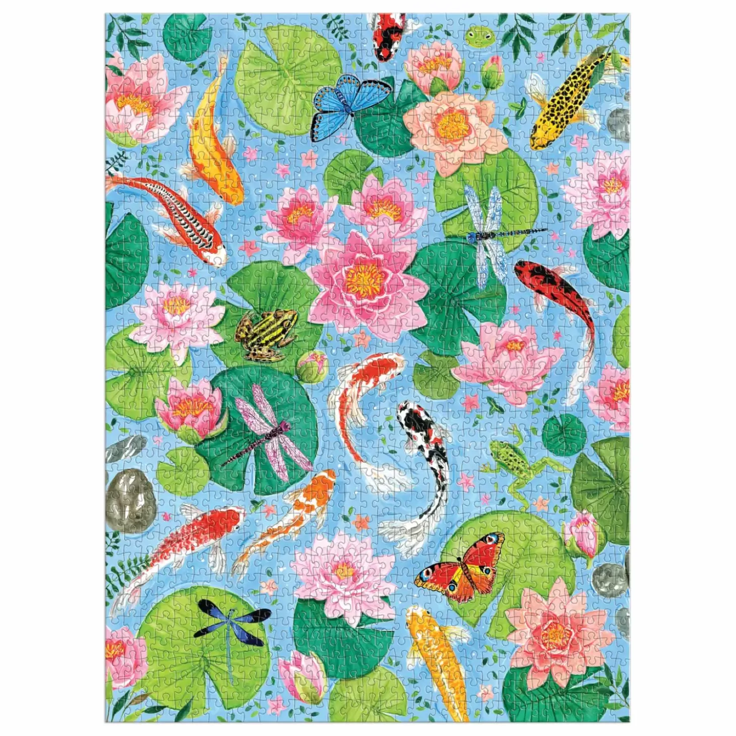 By The Koi Pond 1000 Piece Puzzle In Square Box
