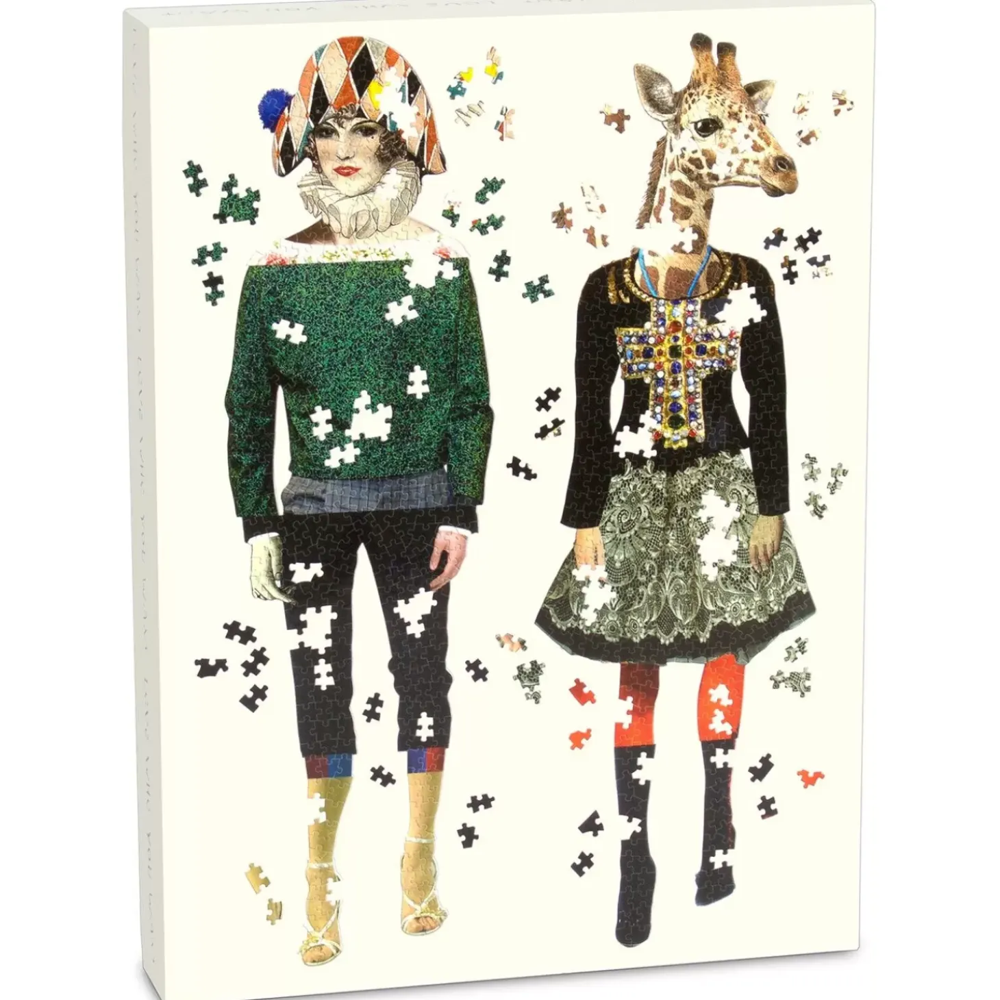 Christian Lacroix Heritage Collection Love Who You Want Set Of Two Shaped Jigsaw Puzzles