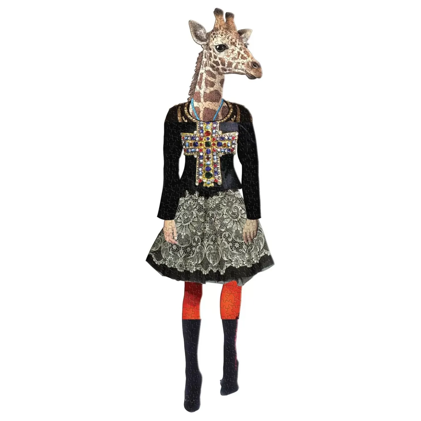 Christian Lacroix Heritage Collection Love Who You Want Set Of Two Shaped Jigsaw Puzzles