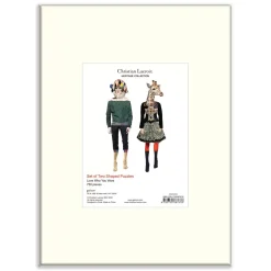 Christian Lacroix Heritage Collection Love Who You Want Set Of Two Shaped Jigsaw Puzzles