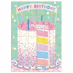 Confetti Birthday Cake Greeting Card Puzzle