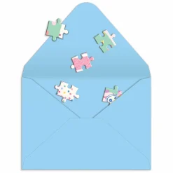 Confetti Birthday Cake Greeting Card Puzzle