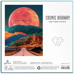 Cosmic Highway 1000 Piece Puzzle In A Square Box