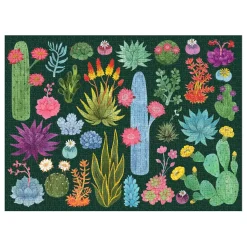 Desert Flora 1000 Piece Jigsaw Puzzle With Shaped Pieces