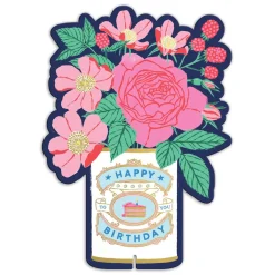 Ever Upward Birthday Shaped Notecard W/Stand
