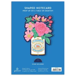 Ever Upward Birthday Shaped Notecard W/Stand