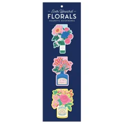 Ever Upward Florals Shaped Magnetic Bookmarks