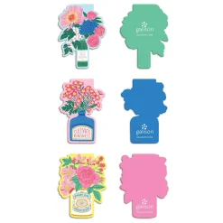 Ever Upward Florals Shaped Magnetic Bookmarks