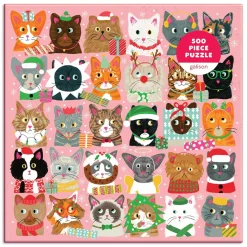 Festive Furballs 500 Piece Jigsaw Puzzle