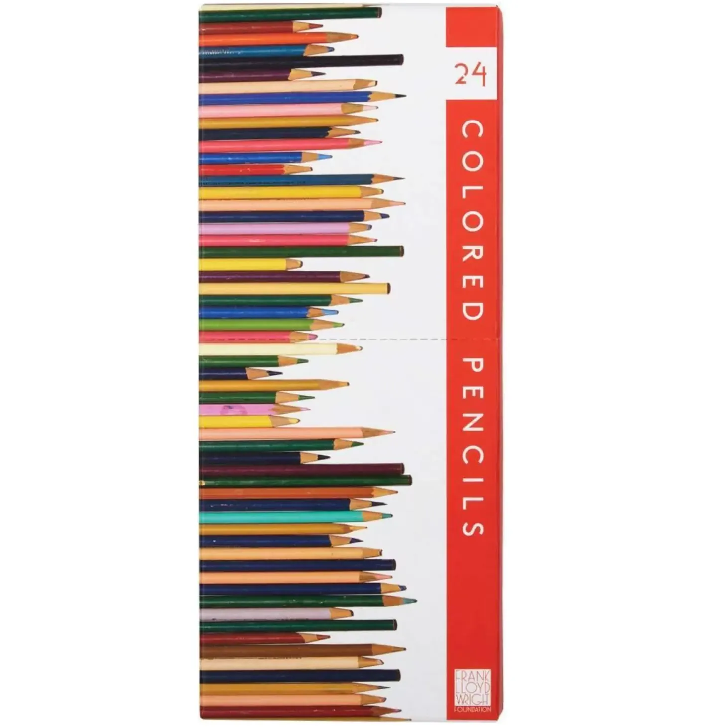 Frank Lloyd Wright Colored Pencil Set With Sharpener