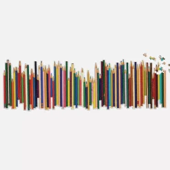 Frank Lloyd Wright Colored Pencils Shaped 1000 Piece Panoramic Jigsaw Puzzle