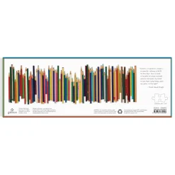 Frank Lloyd Wright Colored Pencils Shaped 1000 Piece Panoramic Jigsaw Puzzle