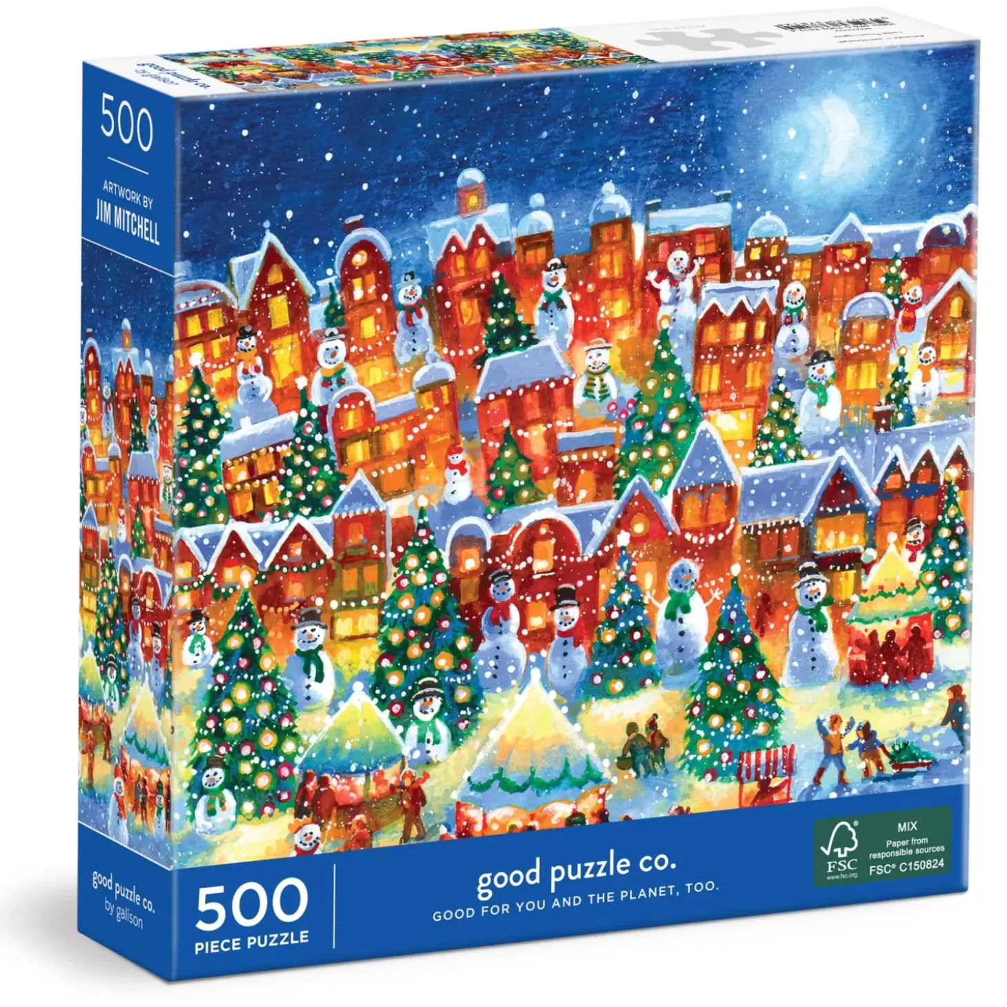 Good Puzzle Co. Little Town Lights 500Pc Puzzle