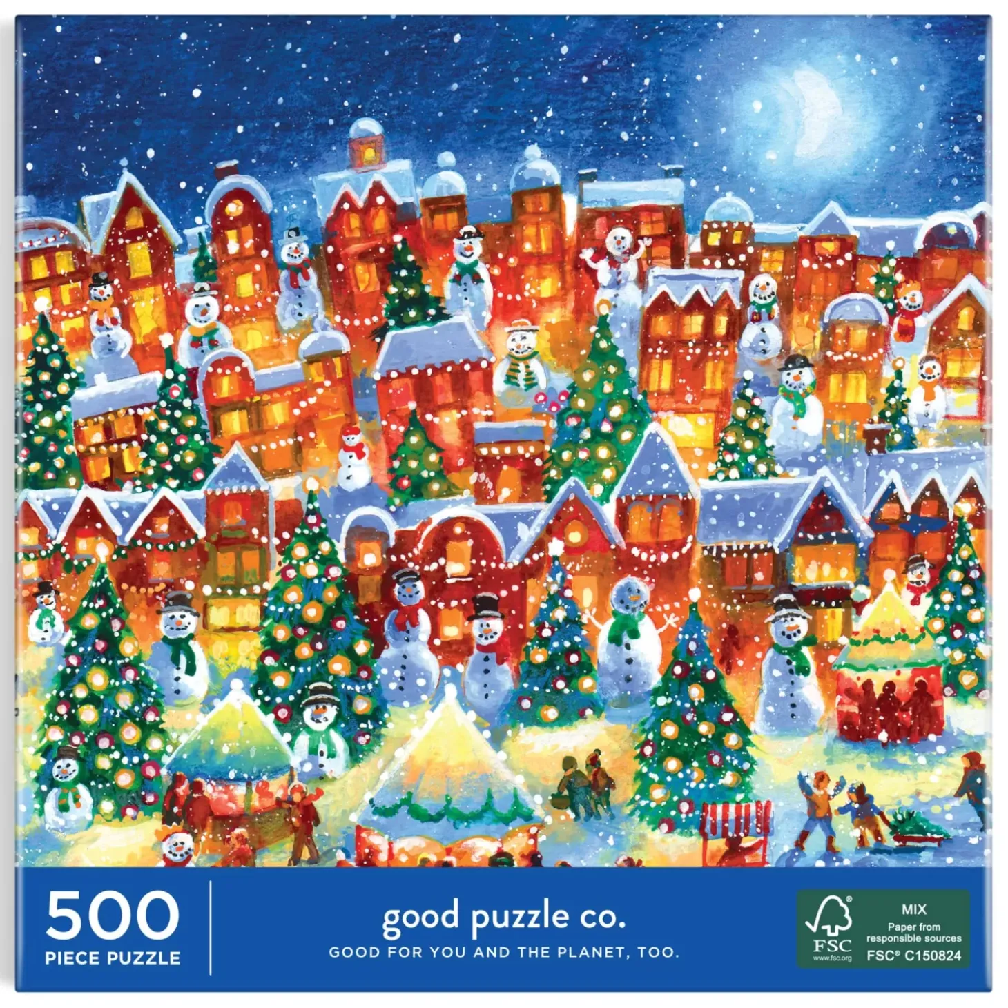 Good Puzzle Co. Little Town Lights 500Pc Puzzle