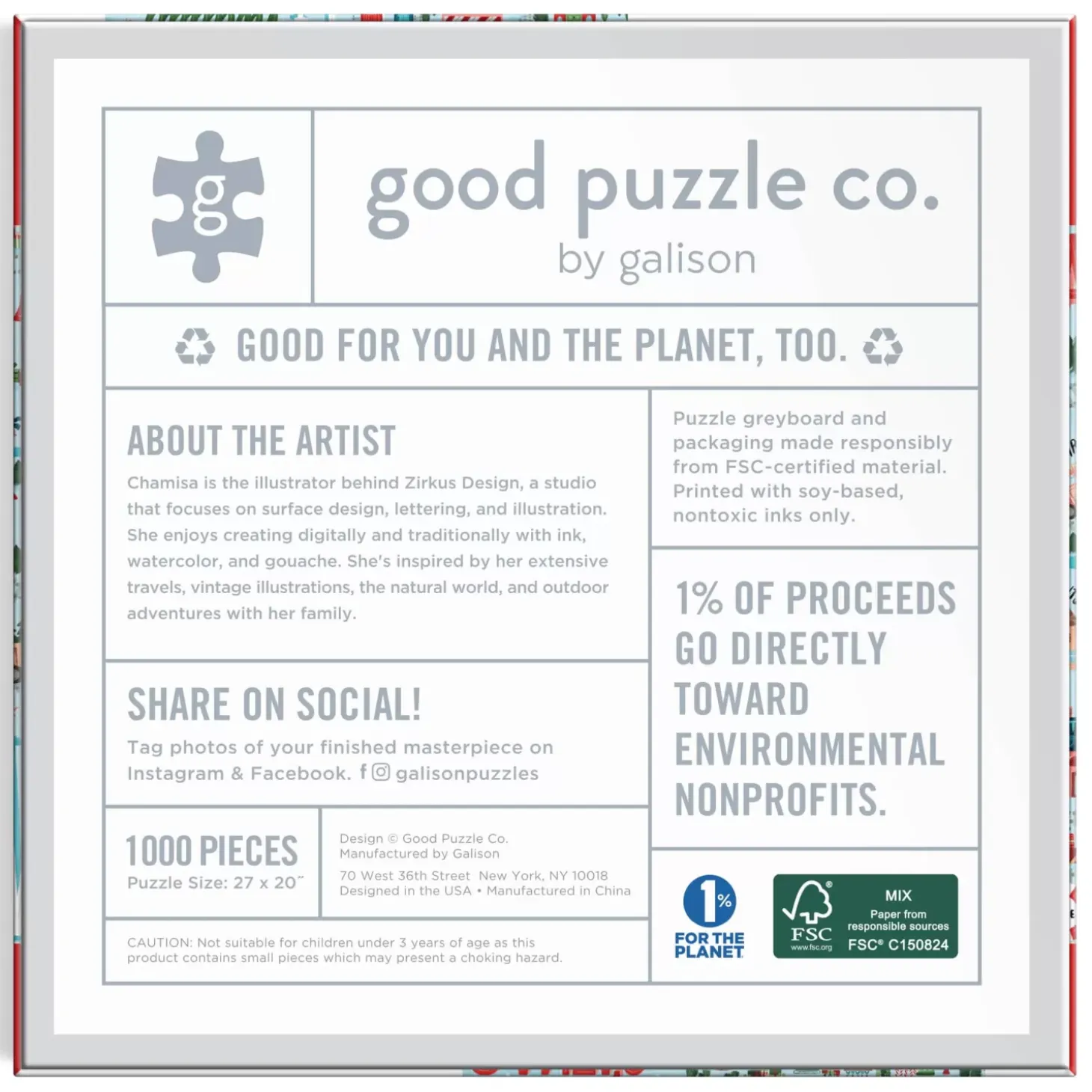 Good Puzzle Co. Santa's Wonderland 1000Pc Puzzle