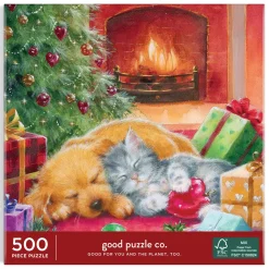 Good Puzzle Co. Warm By The Fireplace 500Pc Puzzle