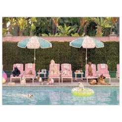Gray Malin The Dogs At The Beverly Hills Hotel 500 Piece Double-Sided Puzzle