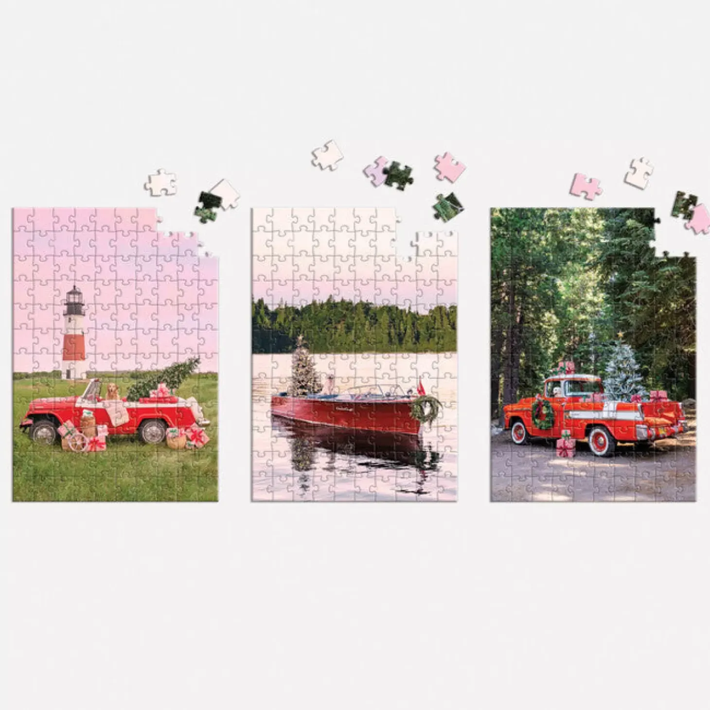 Gray Malin The Holiday 3-In-1 Puzzle Set