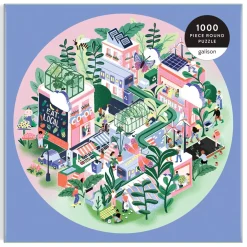 Green City 1000 Piece Round Puzzle
