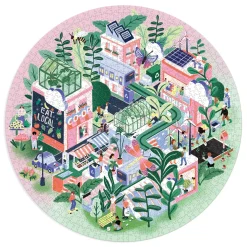 Green City 1000 Piece Round Puzzle