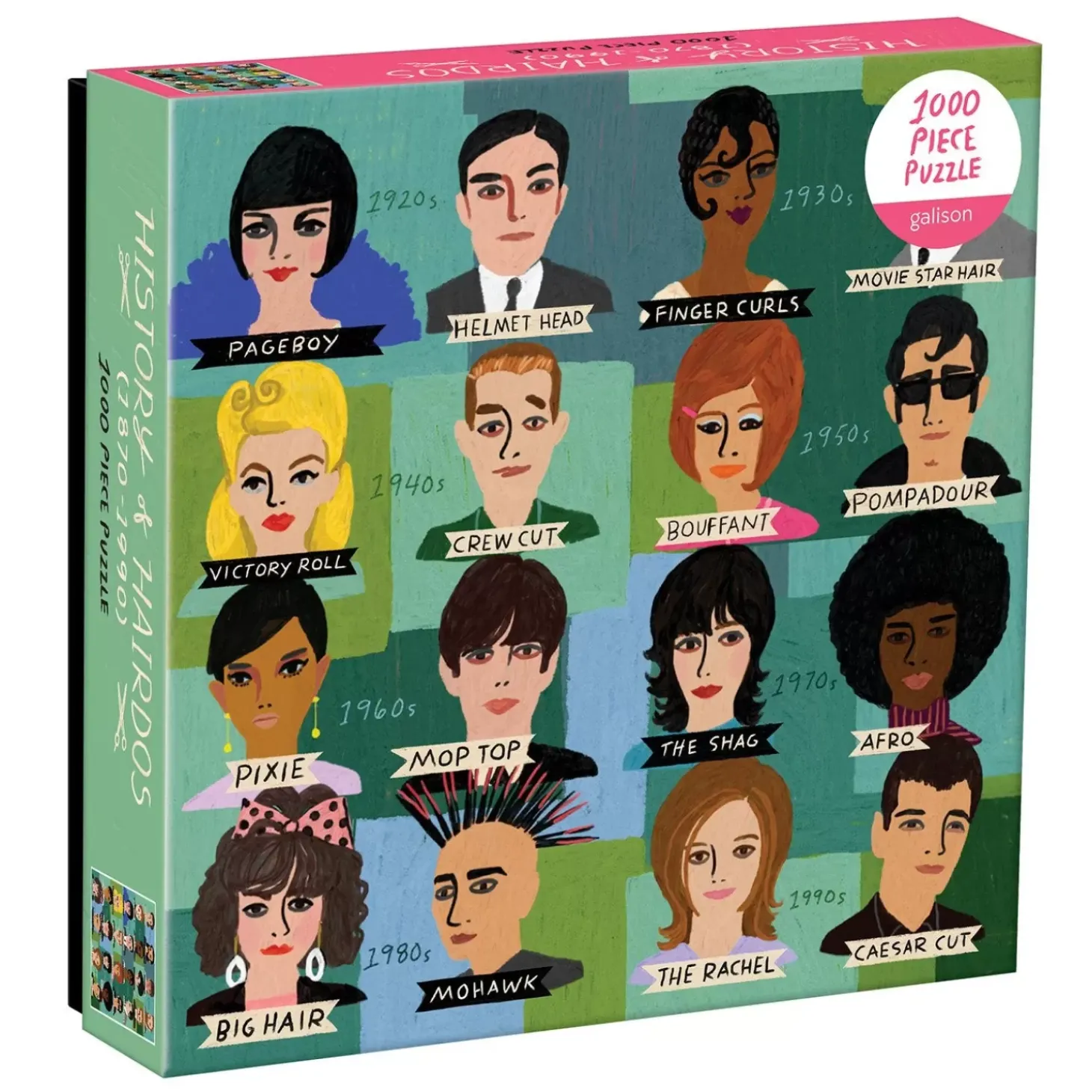 History Of Hairdos 1000 Piece Jigsaw Puzzle
