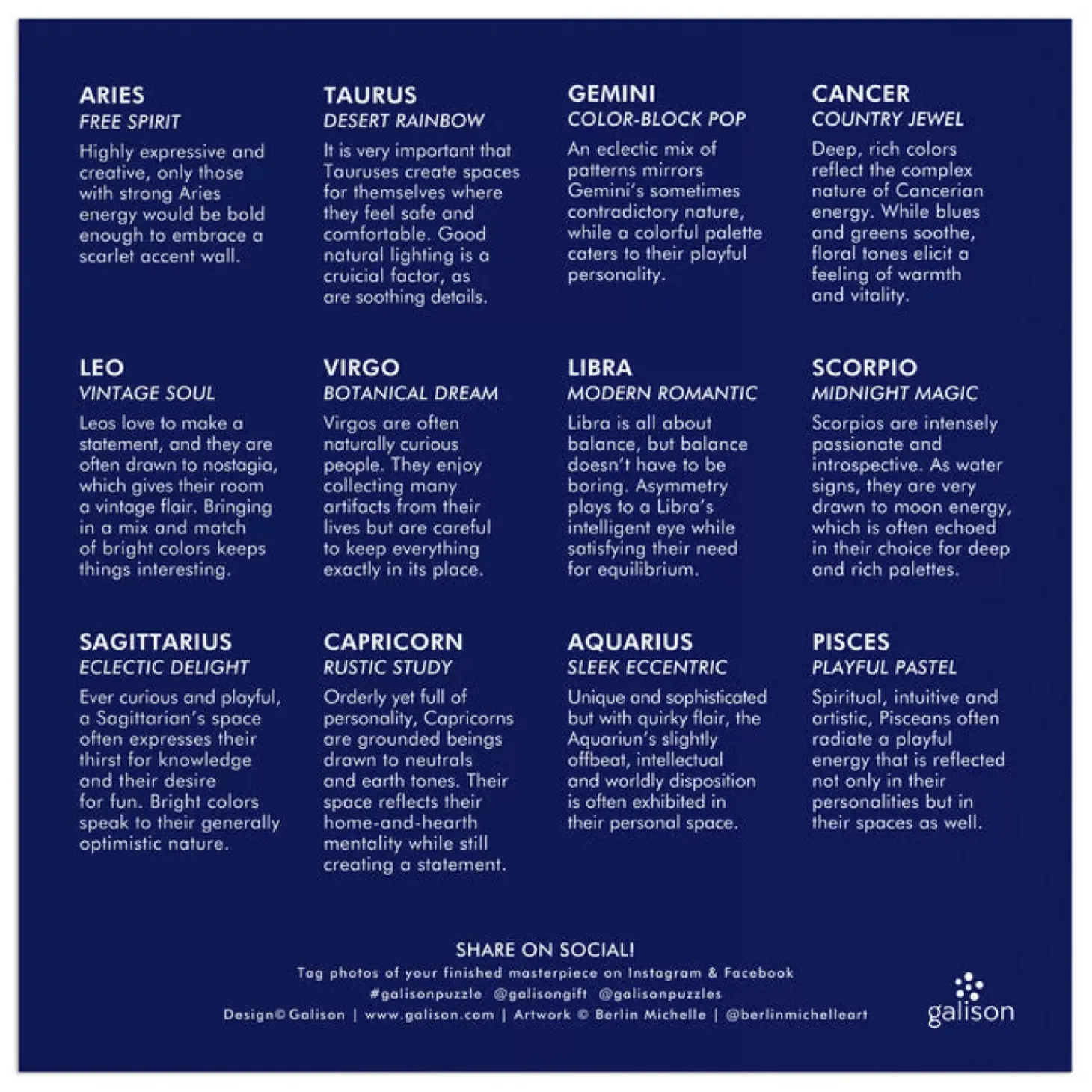 House Of Astrology 500 Piece Foil Puzzle