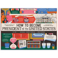 How To Become President Of The United States Double-Sided 500 Piece Jigsaw Puzzle