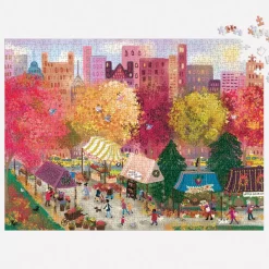 Joy Laforme Autumn At The City Market 1000 Piece Puzzle