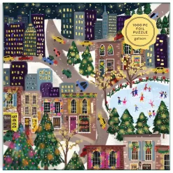 Joy Laforme Sparkling City 1000 Piece Foil Puzzle In A Square Box