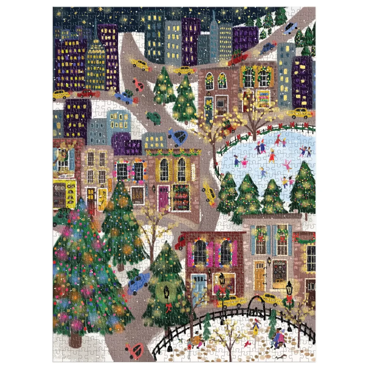 Joy Laforme Sparkling City 1000 Piece Foil Puzzle In A Square Box