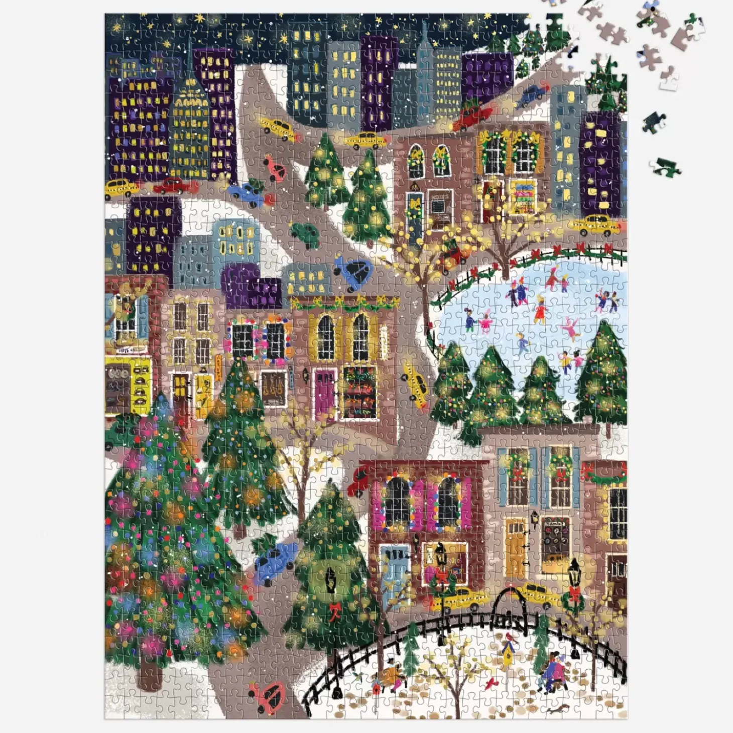 Joy Laforme Sparkling City 1000 Piece Foil Puzzle In A Square Box