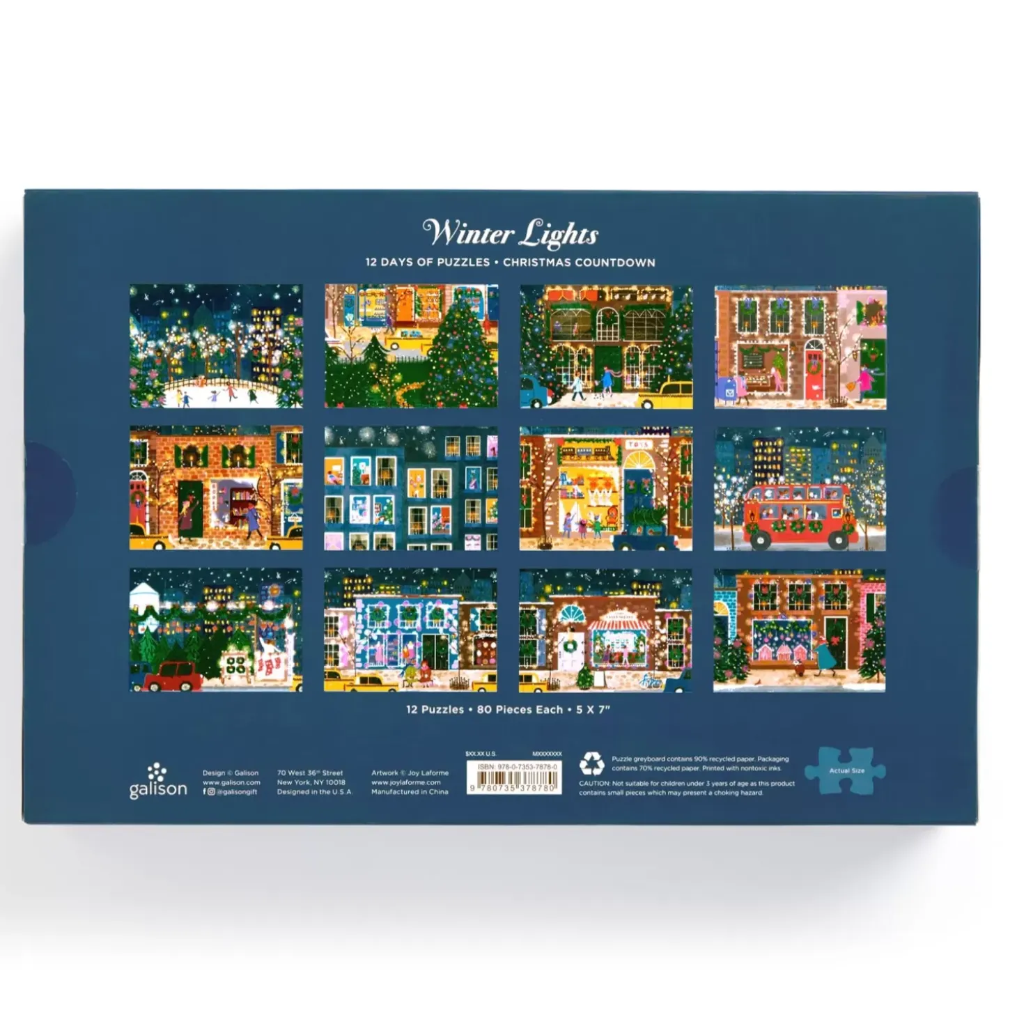 Joy Laforme Winter Lights 12 Days Of Puzzles Holiday Countdown