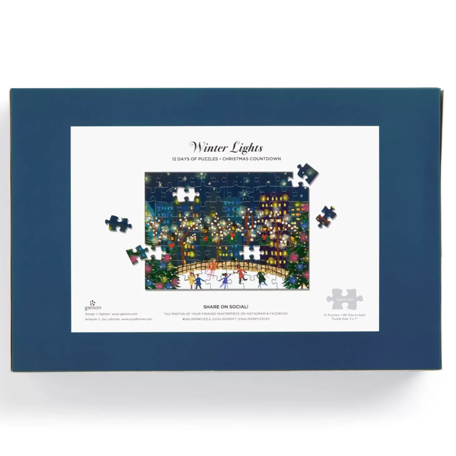 Joy Laforme Winter Lights 12 Days Of Puzzles Holiday Countdown