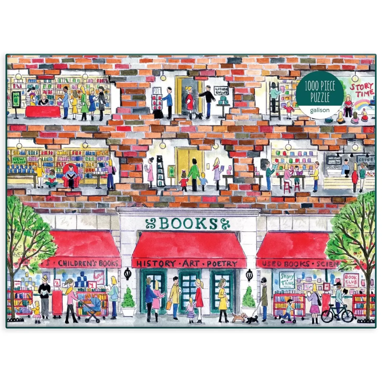 Michael Storrings A Day At The Bookstore 1000 Piece Jigsaw Puzzle
