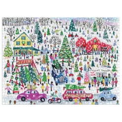 Michael Storrings Christmas Tree Farm 1000 Piece Foil Puzzle