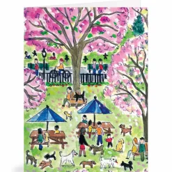 Michael Storrings Dog Park In Four Seasons Greeting Card Assortment