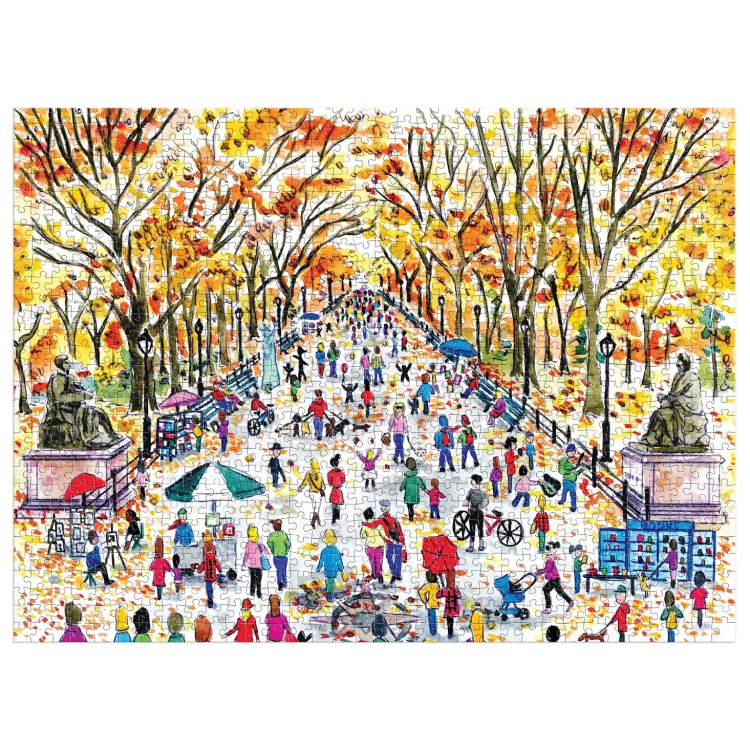 Michael Storrings Fall In Central Park 1000 Piece Puzzle