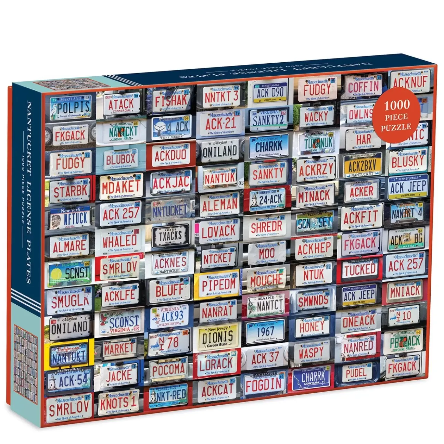 Nantucket License Plates 1000 Piece Jigsaw Puzzle