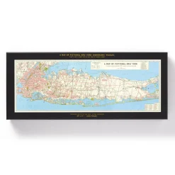 Nyc Map 1,000 Piece Panoramic Puzzle