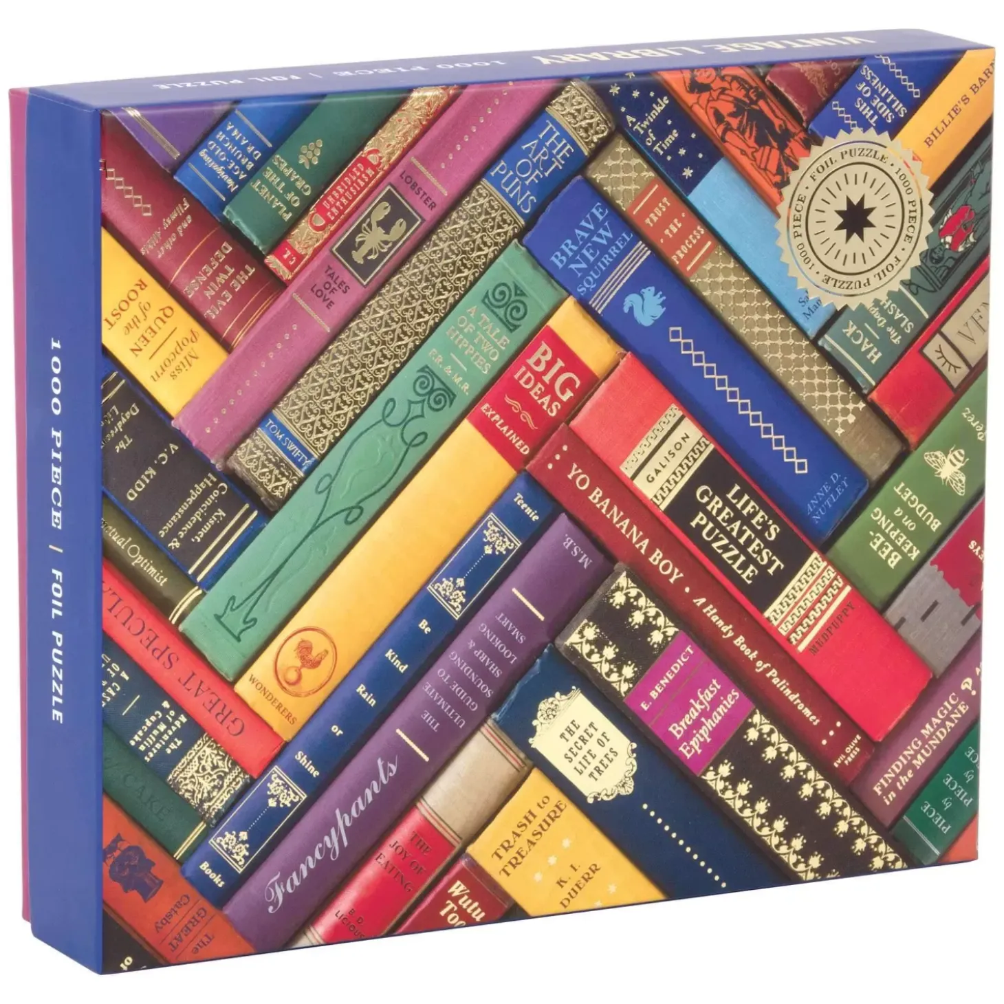 Phat Dog Vintage Library 1000 Piece Foil Stamped Jigsaw Puzzle