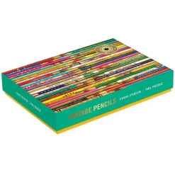 Phat Dog Vintage Pencils 1000 Piece Foil Stamped Jigsaw Puzzle