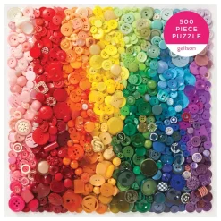 Rainbow Buttons 500 Piece Jigsaw Puzzle
