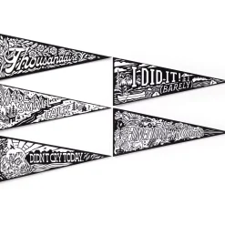 Small Victories Magic Velvet Pennant Coloring Set